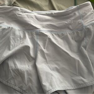 Lululemon Athletica White Athletic Shorts